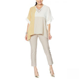 MarlaWynne WynneLayers Women's Colorblocked V-Neck Poncho