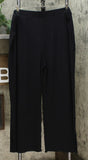 Soft & Cozy Women's Brushed Hacci Knit Pants With Pockets Black Plus 2X