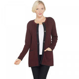 Susan Graver Plus Size Jacquard Cardigan Sweater With Pockets