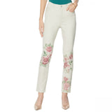 DG2 by Diane Gilman Women's Tall Classic Stretch Artwork Printed Jeans