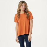 LOGO by Lori Goldstein Women's Cotton Slub Oversized T-Shirt