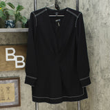 Alfani Women's Contrast Stitch Tunic Blouse