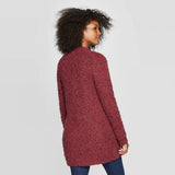Knox Rose Women's Textured Long Sleeve Open Cardigan