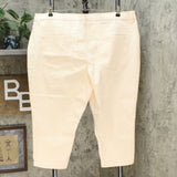 DG2 by Diane Gilman Virtual Stretch Cropped Skinny Jeans Eggshell Petite 24W