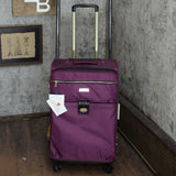Samantha Brown NWT 26 Inch Lightweight Expandable Spinner Suitcase Purple