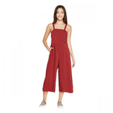 Xhilaration Women's Sleeveless Side Button Cropped Jumpsuit