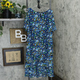 C. Wonder Women's Nantucket Floral Print Cold Shoulder Woven Dress