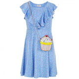 Lavender Big Girls Sprinkles Ruffle Dress