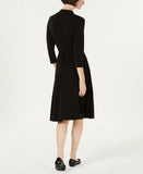 Charter Club Women's 3/4-Sleeve V-Neck Midi Dress