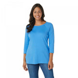 Isaac Mizrahi Live! Women's Essentials Raglan T-Shirt with 3/4 Sleeves