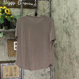 A New Day Women's Casual Fit Short Sleeve Crewneck Sandwash T-Shirt