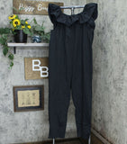 The Nines by HATCH Flounce Off The Shoulder Button-Front Maternity Jumpsuit