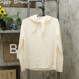 Who What Wear Women's Long Sleeve Scarf Blouse