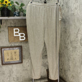 AnyBody Women's Plus Hacci Slim Leg Pants With Ruffle Pockets Olive 3X