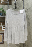 Isabel Maternity by Ingrid & Isabel Long Sleeve Cozy Babydoll Top