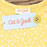 Cat & Jack Toddler Girls' Printed Ribbed Short Sleeve T-Shirt