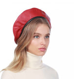 Eric Javits Women's USA Made Kate Italian Lamb Leather Beret
