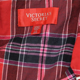 Victoria's Secret Womens Plaid Flannel Cotton Pajama Pant Shirt Sleep Set