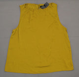 Mossimo Women's Shirred Neck Tank Top Sleeveless Blouse Shirt