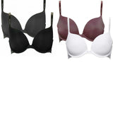 Calvin Klein Women's 2 Pack Lightly Lined Underwire Demi Bras
