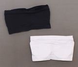 Rhonda Shear 2 Pack Underwire Bandeau Bra Removable Pads Black/ White Medium