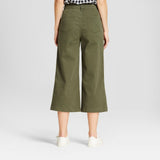 A New Day Women's Regular Fit Wide Leg Crop Pants