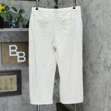 Universal Thread Women's High Rise Regular Fit Crop Jeans Cream 16