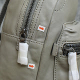 Frye Lena Lambskin Leather Backpack Gray One Size