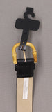 Steve Madden Women's Croc-Embossed Faux-Bamboo Belt