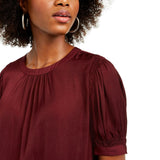 Current Air Women's Junior Fit Shirred Blouse