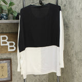 DKNY Women's Colorblocked Button Up Shirt