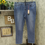 Laurie Felt Women's Plus Size Classic Denim Boyfriend Jeans