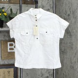 Universal Thread Women's Dolman Short Sleeve Utility Button-Down Shirt