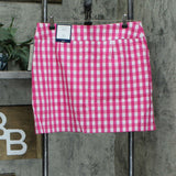 NWT Charter Club Petite Gingham Pull On Skort. 100093709PT Petite Large