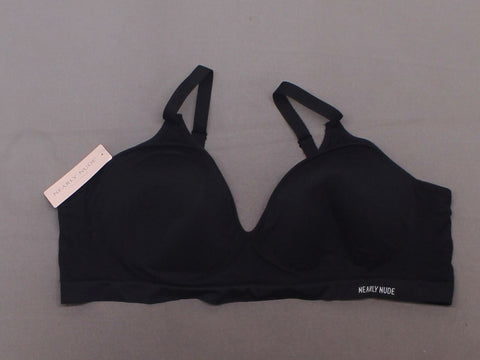 Nearly Nude Women's Seamless Comfortable Lounge Bra Black XXXL