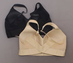 Rhonda Shear 2 Pack Molded Cup Bra With Mesh Back Detail XL Nude/ Black