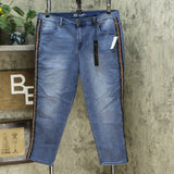 DG2 By Diane Gilman Women's Petite Side Stripe Skinny Jeans
