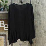 DG2 by Diane Gilman Women's Plus Size Crossover Peplum Top