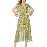 IMAN Women's Global Chic Luxury Resort Printed Maxi Dress