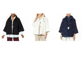 NWT MarlaWynne Womens Canvas Drama Snap Front Jacket With Pockets. 638793