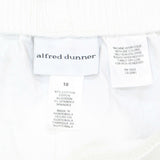 Alfred Dunner Women's Classics Twill Pull On Pants White 18