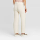 A New Day Women's Mid Rise Wide Leg Ankle Length Sweater Pants