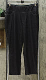 DG2 by Diane Gilman Women's Wonder Stretch Knit Denim Pull-On Crop Jeans Black 6
