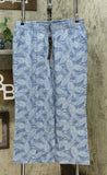 DG2 by Diane Gilman Women's Petite Palm SoftCell Chambray Wide Leg Pants PXL