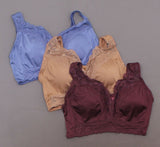 Rhonda Shear 3 Pack Betty Pin Up Bra With Removable Pads and Back Closure