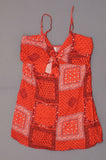 Xhilaration Women's Bandana Print Tie Front Shift Sundress Sun Dress