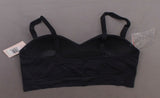 Nearly Nude Women's Seamless Wireless Bandeau Bra With Optional Straps Black XXL