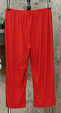 Antthony Women's 2 Pack Knit Cropped Pants Red / Pink Petite Large