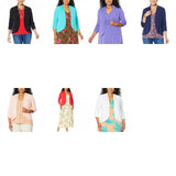 IMAN Women's Plus Size Boho Chic Drape Front Jersey Knit Cardigan