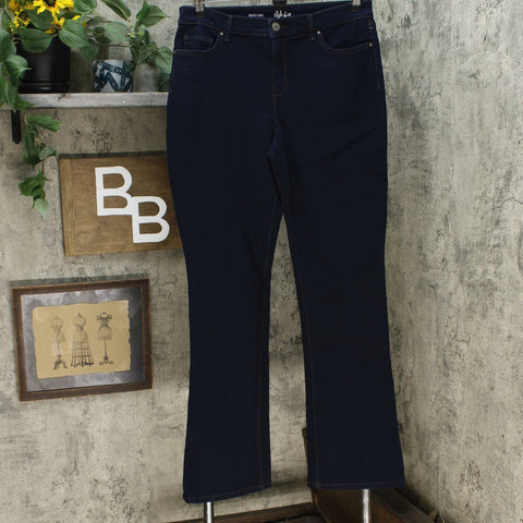 Style & Co. Women's Tummy Control Bootcut Jeans Rinse 14 LONG